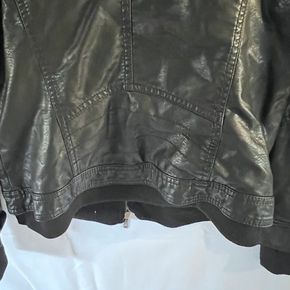 COPY - Vintage Glam LA Coalition leather jacket/hoodie combo size Large - Picture 8 of 9
